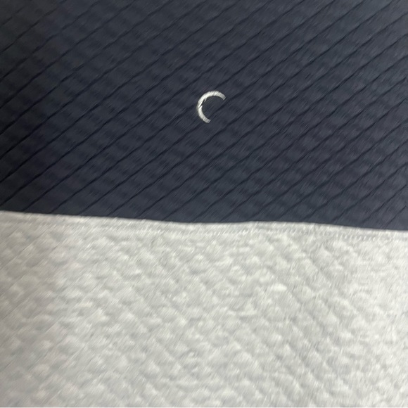 Zyia Active Men's Red Cayon Quilted Pullover Sweatshirt Navy Gray Size Large - Picture 5 of 8